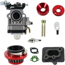 SONGAU 15mm Replace Carburetor kit Air Filter Manifold Inatake Pipe Compitable with 33cc 43cc 47cc 49cc 50cc 2 Stroke Carburetor Pocket Bike Atv Stand-up Scooters Dirt Bikes