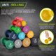 thumbnail image 3 of Mancuerna De Neopreno Prosourcefit Recubierta Para Agarre Antideslizante, 2 Libras, 3 of 5