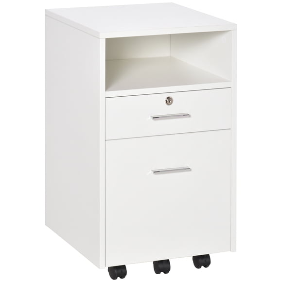 Vinsetto 2 Drawer Filing Cabinet with Lock File Cabinet for A4 Letter Size