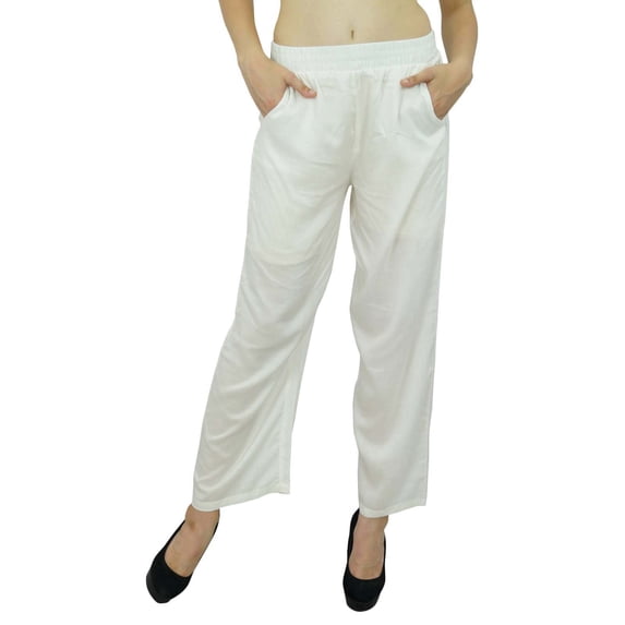 Bimba Women Long Pajama With Pockets Modal Cotton Night Pyjama Sleepwear