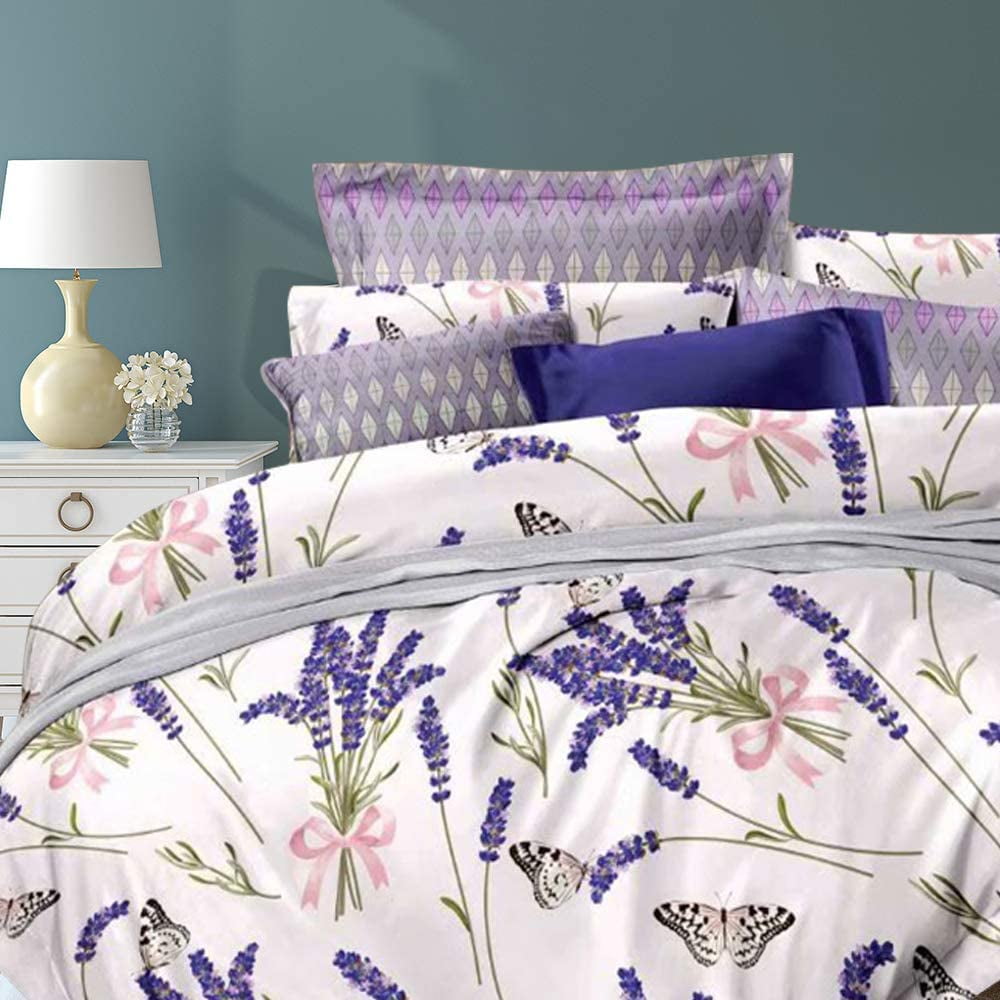 Details about   Shatex Queen Comforter All Season Comforter Blue Floral Pattern Printed Bedding 