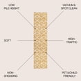thumbnail image 3 of JONATHAN Y SUPERSOFT 2 x 8 Runner Rug, Tumbling Blocks Modern Geometric - Gold/White, SEU101E-28, 3 of 9