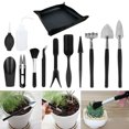thumbnail image 1 of Mini herramientas para plantas suculentas, para el cuidado de plantas de jardín de hadas en miniatura (negro, 14 piezas), 1 of 5