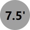 7.5' x 7.5' x 5.6'