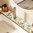 thumbnail image 2 of Yayeee Faucet Mat for Kitchen Sink 14.7" Diatomite Long Splash Guard Pad, Birds with Strawberries, 2 of 7