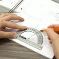 thumbnail image 2 of BAZIC 5-Piece Math Geometry Ruler Combination Sets w/ Compass, 2-Packs, 2 of 7