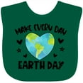 thumbnail image 3 of Inktastic Make Every Day Earth Day with Hearts and Stars Boys or Girls Baby Bib, 3 of 4