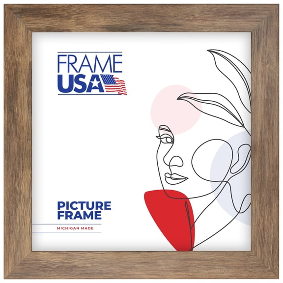 Corporate Wide Brown Barnwood 24x24 Inch Picture Frame