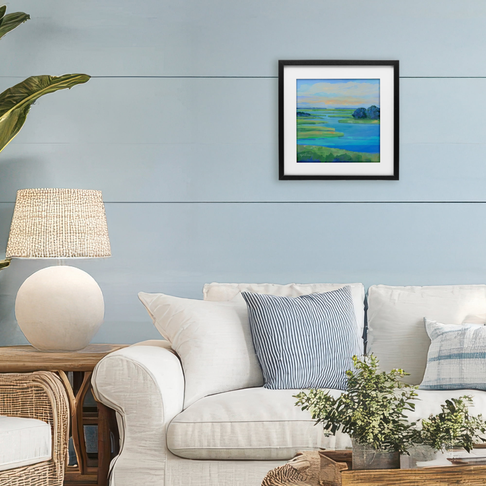 Stupell Industries Scenic Scarborough Marshes Black Framed Print Under Glass, design by Lynn Ericson Fine Art