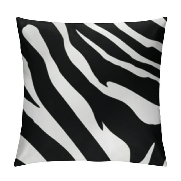 BCIIG Zebra Print Throw Pillow Cover for Home Couch Living Room Bed 12x12in
