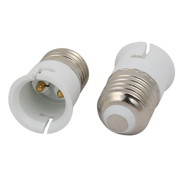 2pc e 27 B22 Convertisseur Adapt. rallonge douille ampoule lampe blanc  Support