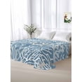 thumbnail image 6 of Blue Coral Coastal Flat Sheets Only King Size, Soft Breathable Bed Top Sheets for Mattress, Ocean Nautical Seaside Beach Luxury Bedding Flat Sheets for Home Hotel Bedroom Bed Protection, 6 of 9