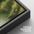 thumbnail image 6 of Framed Canvas Print Forest Landscape Wall Art Modern Nature Decorative for Living Room Bedroom - 24"x24" BLACK, 6 of 8