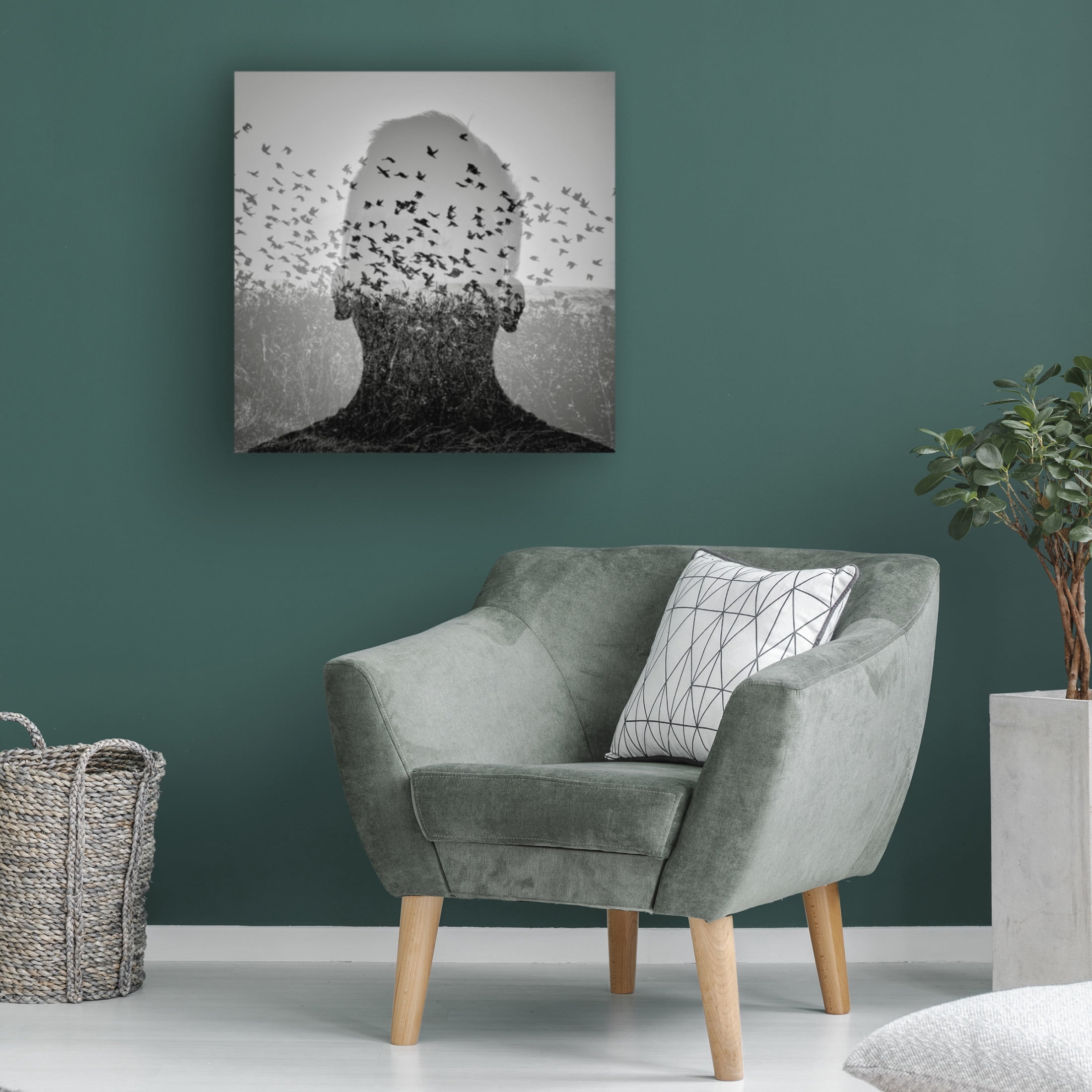 Trademark Fine Art Viktor Bauer  Beautiful mind 2 Canvas Wall Art