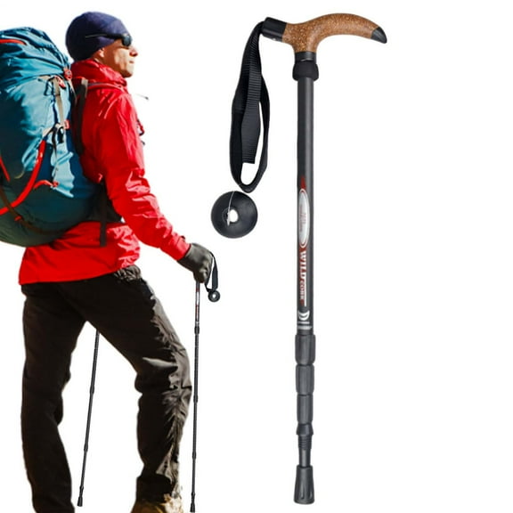 Hiking Poles Hiking Stick Telescopic Mountaineering Gear for Backpacking Mountain Climbing Camping Snowshoeing Skiing ideal