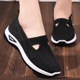 thumbnail image 2 of Womens Shoes,Walking Shoes Breathable Mesh Flat for Daily Wear Comfortable Walking Shoes for Jeans Pants,Shoes for Women,Black,7.5, 2 of 9