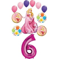 Sleeping Beauty Party Supplies Princess 6th Birthday Balloon Bouquet Decorations