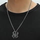 thumbnail image 2 of Collar con Cadena de hueso de serpiente Yashi colgante galvanizado plata 925 20 pulgadas, 2 of 5