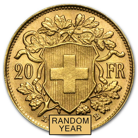 Swiss Gold 20 Francs Helvetia AU (Random) (Best Way To Invest In Swiss Francs)