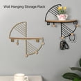 thumbnail image 3 of Wall Mounted Display Rack, Space Saving Iron Art Strong Load Bearing Wall Hanging Rack Practical  for Home, 3 of 7