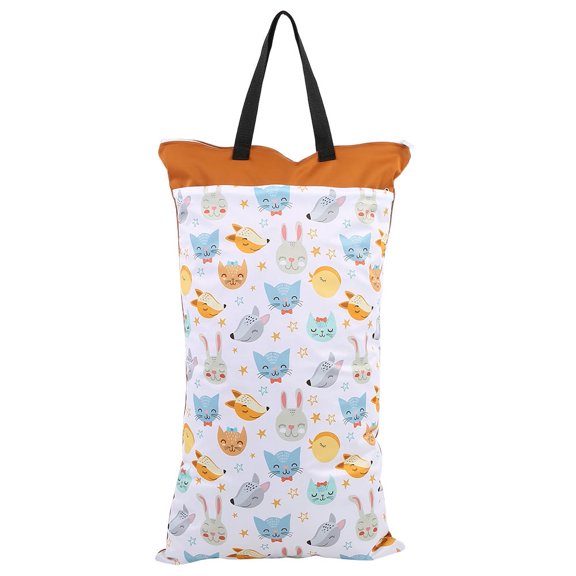40 70 Large Capacity Diaper Storage Bag Large Hanging Wet/Dry Cloth Diaper Bag Waterproof Baby Pad Diaper Laundry Storage Bag[EF160]