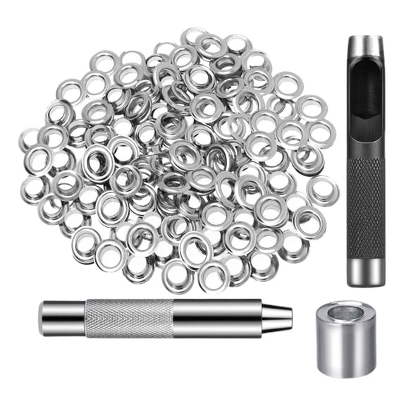 Masteelf 1 Set Grommet Tool for Curtains Clothing Tarps  Heavy Duty Eyelet Punch Tool Metal Grommet for Replace 12MM Inner Diameter