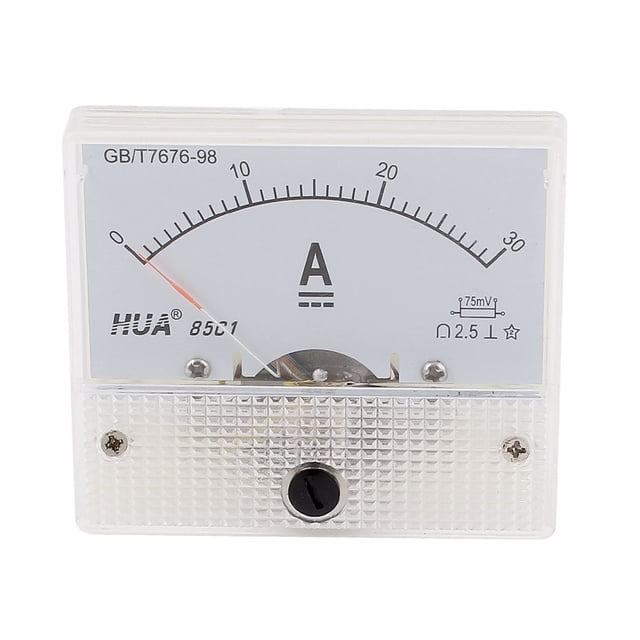 Unique Bargains 1xDC 0-30A 30A Panel Analog Ammeter Ampmeter Meter Gauge 85C1