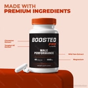 Boosted Pro Pills for Men, BoostedPro Dietary Supplement, Official Capsules for Maximum Blood Flow Support, Boost Pro Vitamins Health Reviews (60 Capsules)