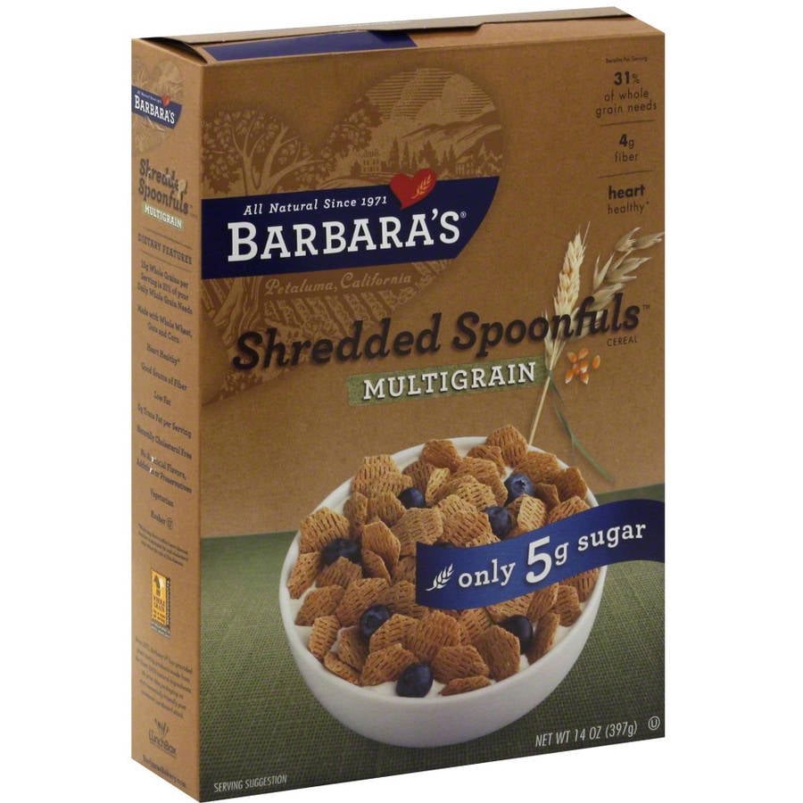 Barbara's Multigrain Shredded Spoonfuls Cereal, 14 oz, (Pack of 12