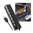thumbnail image 2 of Hub Usb 2.0 7 Puertos Elegate Con Switchs PC Laptop Windows Computadoras, 2 of 3