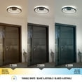 thumbnail image 3 of Artika Salto Integrated LED Flush Mount Black, 3 of 8