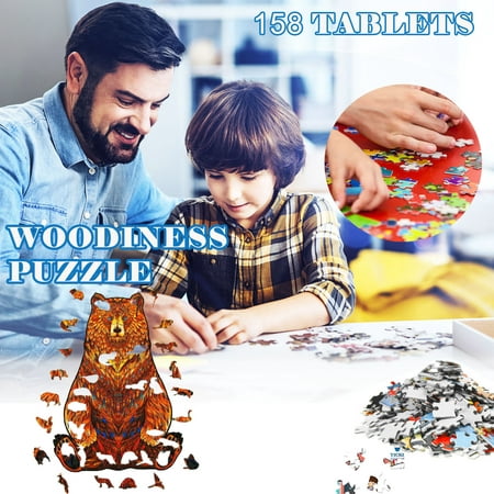 Deals of the Day,Tarmeek Toy Clearance Deals,New Toys for Boys and Girls,1Set Of Creative Animal Wooden Adult Children Puzzle Holiday Gift Pattern,Birthday Christmas Gifts for Kids,On Clearance