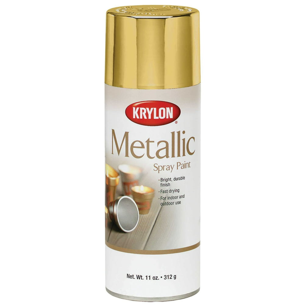 Krylon Metallic Spray Paint, 11 oz., Brass
