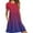 Red, variant on Uaswgudfs Summer Casual A-Line Dresses for Women: Short Sleeve Tiered Ruffle Hem Dress in Lightweight Flowy Fabric - Trending Womens Midi Dress Styles Sky Blue L