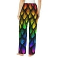 thumbnail image 3 of Fotbe Dragon Scales Women's Pajama Pants,Sleepwear Pants,Pj Bottoms Drawstring And Pockets-, 3 of 9