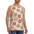thumbnail image 2 of Xecao Cow Spots And Disco Ball Print Men's Tank Top: Sleek Sleeveless Tee for Casual Sports and Beach Occasions-Large, 2 of 7