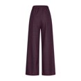 thumbnail image 5 of QTSHPN Womens Pants High Waist Wide Leg Stretch Fashion Jeans with Pockets Elastic Waistband Loose Fit Straight Long Denim Trousers Pants for Women M, 5 of 5