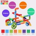 thumbnail image 3 of Pipe Tube Toy burgkidz STEM Learning, 188 unidades con base de ruedas, 3 of 9