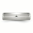 thumbnail image 3 of Stainless Steel Edge 6mm Wedding Band Ring Man  For Dad Mens  For Him, 3 of 9