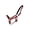 Red, variant on Neoprene Lined 3-Ply Nylon Halter (Black)