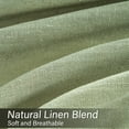 thumbnail image 2 of Topfinel Linen Curtains 90 Inch Long for Bedroom Living Room, Soft Linen Textured Window Drapes Semi Sheer Light Filtering Rod Pocket Back Tab Drapes,SageGreen 2 Panels, 2 of 9