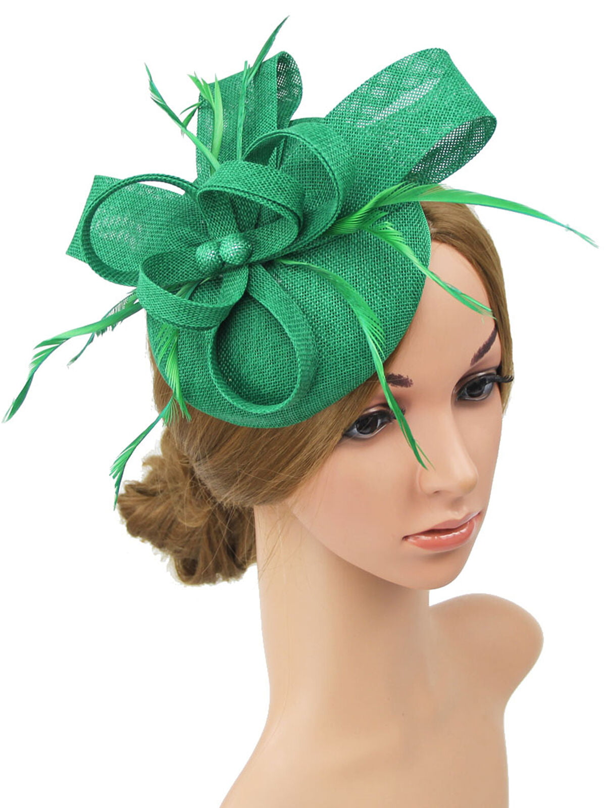 Bow Mesh Fascinator for Wedding Cocktail Party Fashion Show Cosplay Hair Clip 