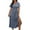 Gray, variant on Axiiglly Dresses for Women V Neck Short Sleeve Wedding Guest Dresses Plus Size Cocktail Prom Party Dress Side Split Casual Flowy Wrap Maxi Dress