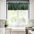 thumbnail image 2 of Forest Curtain Valance for Windows/Living Room/Kitchen/Bathroom/Farmhouse, Short Rod Pocket Tier Curtain Window Treatment Kitchen Curtain, 1 Panel 54 x 18 Green Rustic Cabin Lodge Farmhouse Pine Trees, 2 of 6