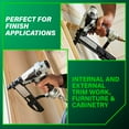 thumbnail image 3 of Metabo HPT Narrow Crown Stapler, Pro-Preferred Pneumatic Power Nailers, Finish Stapler for Furniture & Cabinetry, Lightweight Trim Tool, Ergonomic Design, 18 Gauge, 1/2″ to 1-1/2″ Staples, N3804AB3, 3 of 11