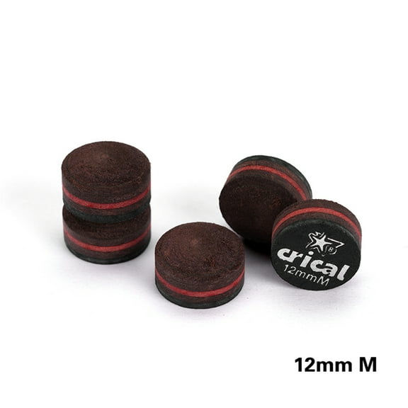 CRICAL Pool Cue Tips 5 pieces Pool Stick Tips (Medium) Billiard Cue Tips (Size  12mm ) Billiards Accessories - 5 Pieces