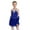 Royal Blue, variant on Haitryli Kids Girls Figure Ice Skating Dress Lyrical Modern Ballet Leotard Dress with Gloves Performance Costume Black 6