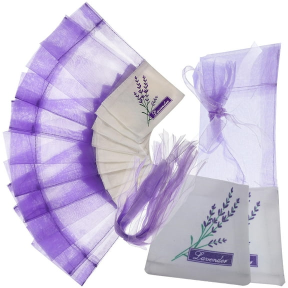 GOOHOCHY  30 Pcs Scent Lavender Sachet Bag Package Drawstring Bags Fragrance Bride