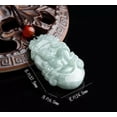 thumbnail image 6 of K-KED Natural Myanmar Jadeite Zodiac Jade Pendant for Men and Women-OX, 6 of 6