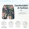 thumbnail image 4 of Kdxio Vintage Floral Print Men'S Swim Trunks With Compression Liner 7 Inch Inseam Quick Dry Swim Shorts, 4 of 7